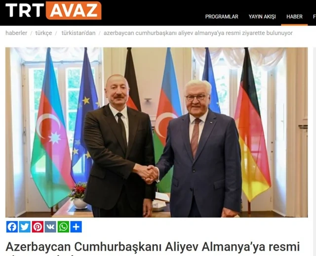 İlham Əliyevin Almaniyaya səfəri Türkiyə mediasının diqqət mərkəzindədir - FOTO