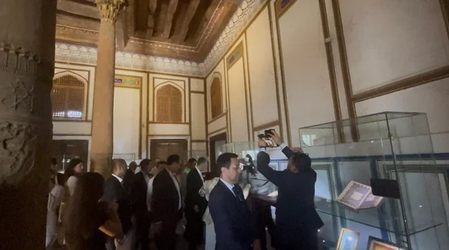 Azərbaycan nümayəndə heyəti Buxara Ark qalasında olub - FOTO