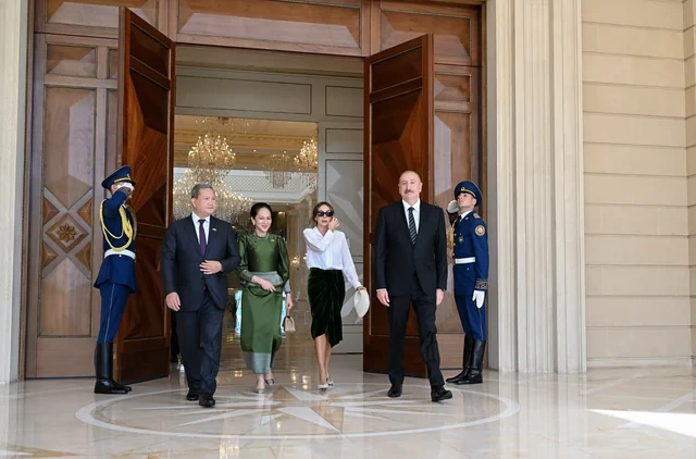 İlham Əliyevin adından Kamboca baş nazirinin şərəfinə rəsmi nahar verilib - Foto