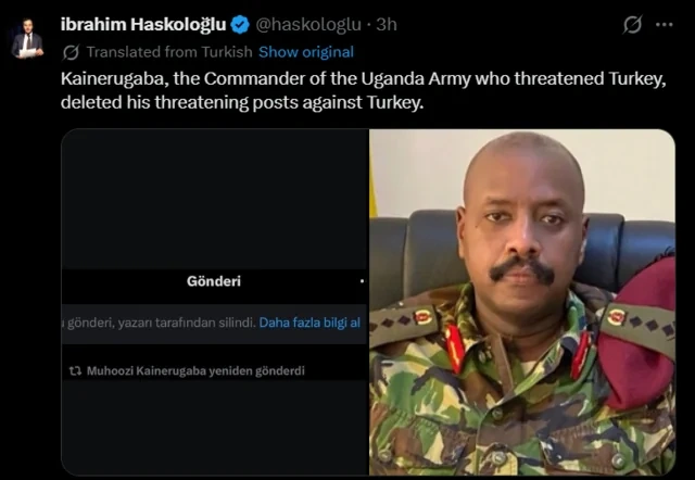 Uqanda generalından Türkiyəyə absurd tələb: Bir milyard dollar və ən gözəl qadın...