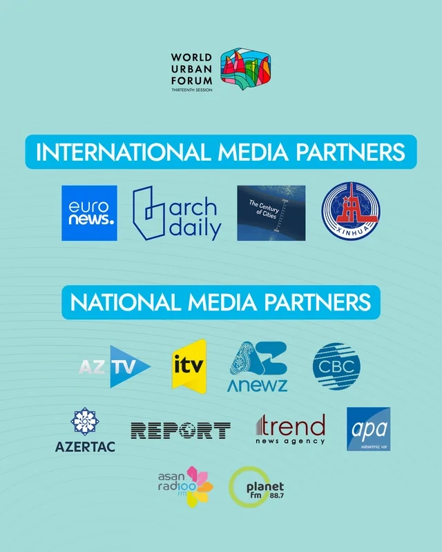 WUF13 tədbirinin media tərəfdaşları elan edilib - FOTO