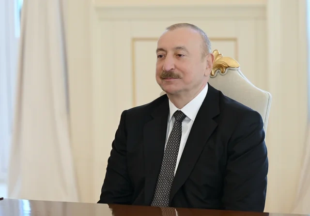 İlham Əliyev Belarus Milli Assambleyası Nümayəndələr Palatasının sədrini qəbul edib - FOTO