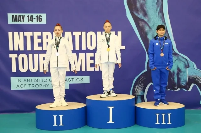 Azərbaycan gimnastları "AGF Trophy" beynəlxalq turnirini 16 medalla başa vurublar