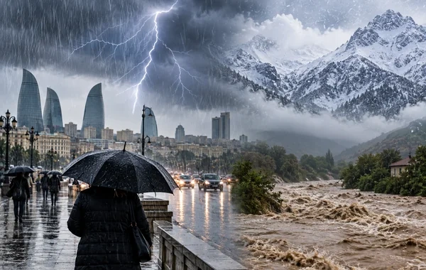 Azərbaycanda hava KƏSKİN DƏYİŞƏCƏK: Yağış, dolu, qar və sel gözlənilir - XƏBƏRDARLIQ