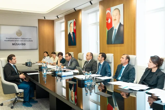 Xüsusi icra məmuru fəaliyyəti ilə bağlı müsabiqənin müsahibə mərhələsində uğur qazanmış namizədlər ilkin icbari hazırlığa cəlb olunacaqlar - FOTO