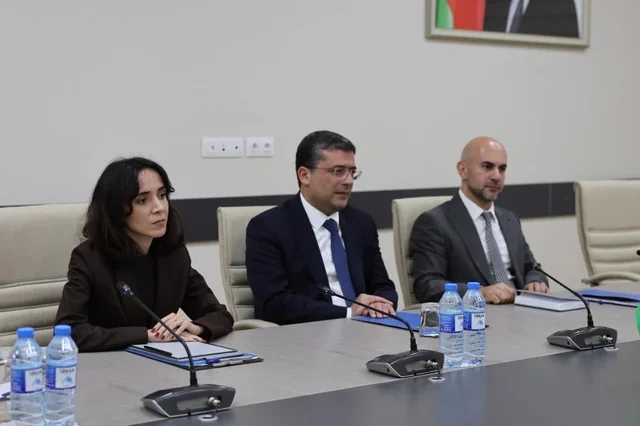 Media və Yayım Şurasında Ferhat Pirinççinin rəhbərlik etdiyi nümayəndə heyəti ilə görüş keçirildi - FOTO