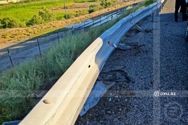 Salyan-Bakı yolunda qəza: "Chevrolet" qəzaya uğradı, qadın sürücü xəsarət aldı - FOTO - VİDEO
