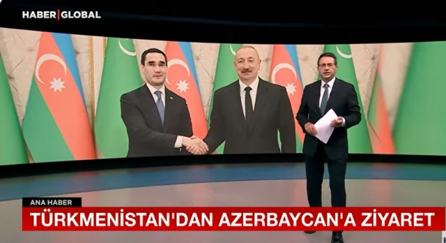 "Haber Global" İlham Əliyevlə Sərdar Berdiməhəmmədovun görüşünə xüsusi diqqət ayırıb - VİDEO