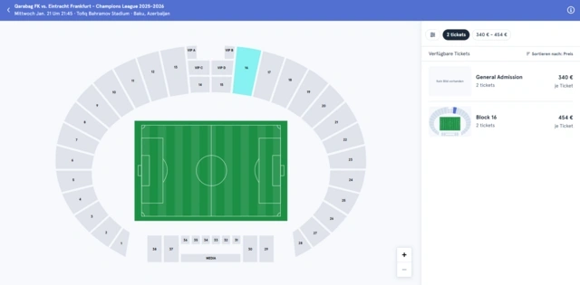 Satışa çıxarılmayan "Qarabağ" - "Ayntraxt" matçının biletləri xarici saytlarda azarkeşlərə necə təklif olunur?