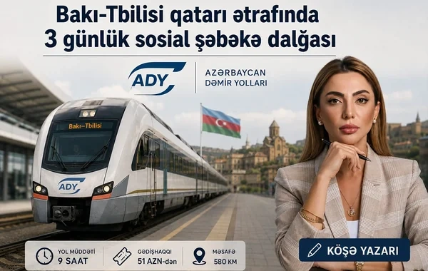 Bakı-Tbilisi qatarı ətrafında üçgünlük fırtına