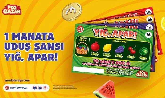 Yeni “Yığ, apar!” lotereyası artıq satışda