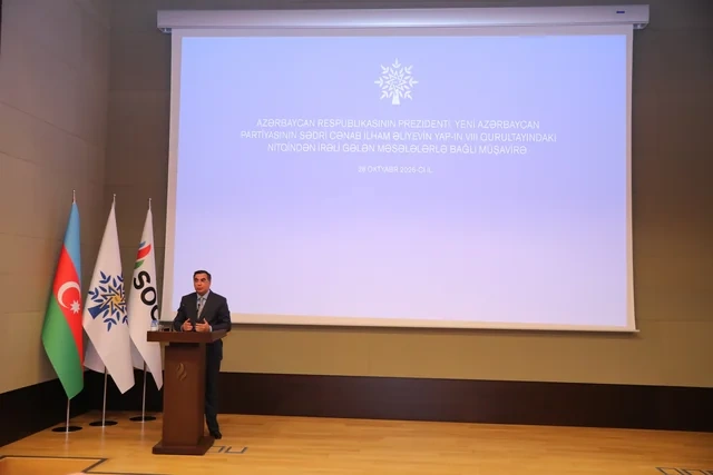 Yeni Azərbaycan Partiyasının VIII Qurultayından irəli gələn vəzifələrə həsr olunmuş tədbir keçirilib - Foto