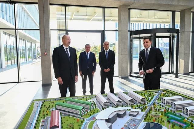 Prezident İlham Əliyev "SABAH.city" innovasiya şəhərciyinin birinci mərhələsinin açılışında iştirak edib