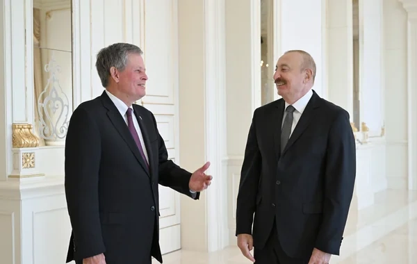 Azərbaycan Prezidenti ABŞ Senatının Xarici Əlaqələr Komitəsinin üzvünü qəbul edib - FOTO