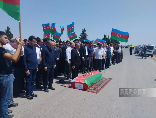 Neftçalada Birinci Qarabağ müharibəsinin itkin-şəhidi Vaqif Məhərrəmov dəfn edilib - FOTO