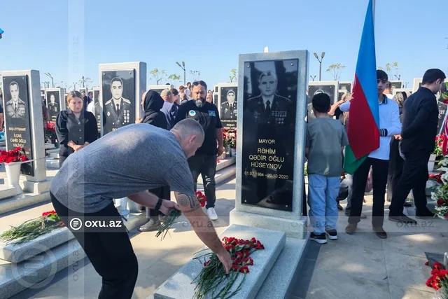 Ruslan İsmayılov: "Mayor Rəhim Hüseynov hər zaman xatirəmizdə yaşayacaq" - FOTO