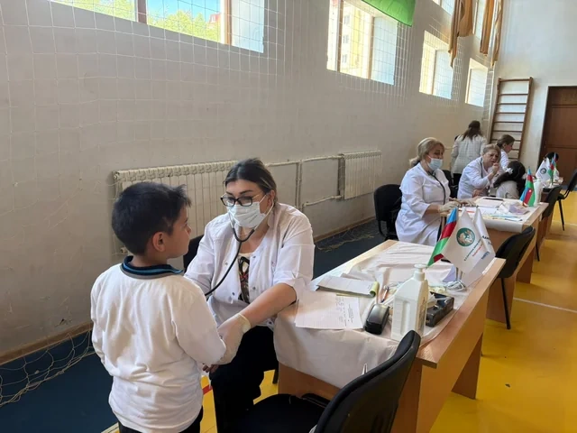 Səhiyyə Nazirliyi Xankəndidə uşaqlar üçün tibbi aksiya keçirdi - FOTO