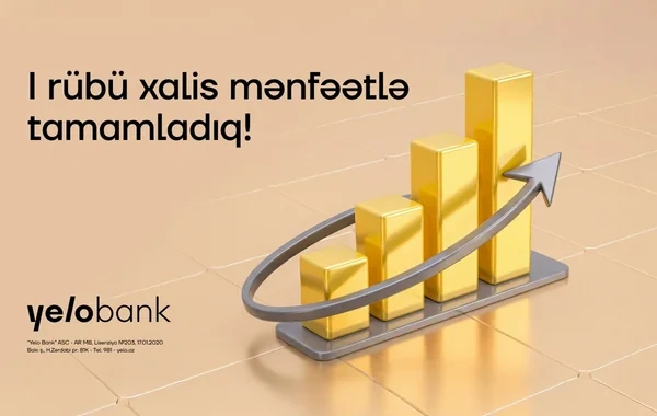"Yelo Bank" ilk rübdə faiz gəlirlərini 25% artırıb
