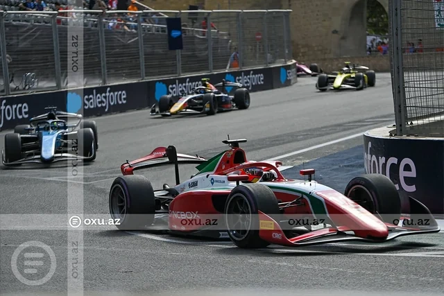 "Formula-2" üzrə Azərbaycan Qran-prisində qaliblər mükafatlandırıldılar - FOTO