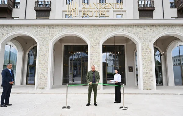 Prezident "Xankəndi" hotelinin açılışında iştirak edib - FOTO
