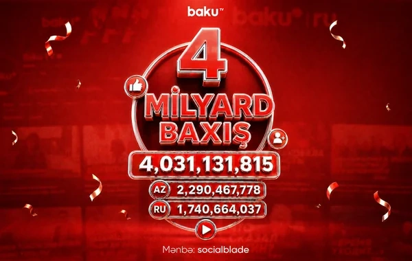 Baku TV-dən dörd milyardlıq REKORD