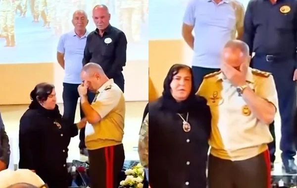 General-leytenant şəhid anaları ilə görüşdə kövrəldi - VİDEO
