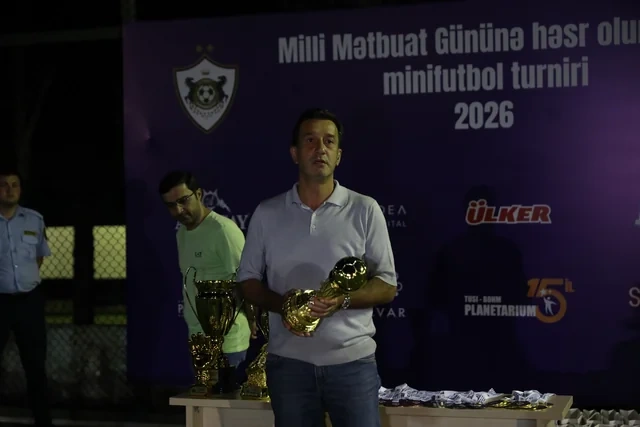 Milli Mətbuat Gününə həsr olunmuş minifutbol turniri keçirilib: Oxu.Az-ın müxbiri çempionlar sırasında - FOTO