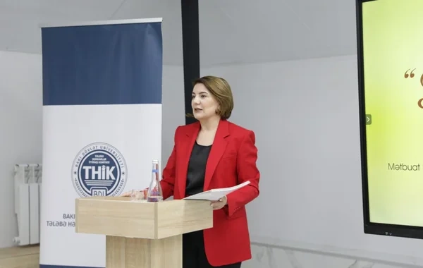 BDU-da "Danışır təcrübə" layihəsinin növbəti qonağı "APA Media Group"un baş direktoru Vüsalə Mahirqızı olub - VİDEO