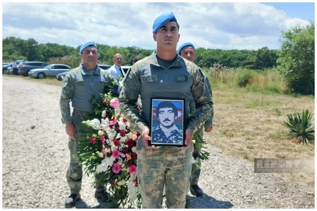Birinci Qarabağ müharibəsində itkin düşmüş şəhidin qalıqları dəfn edilib - FOTO