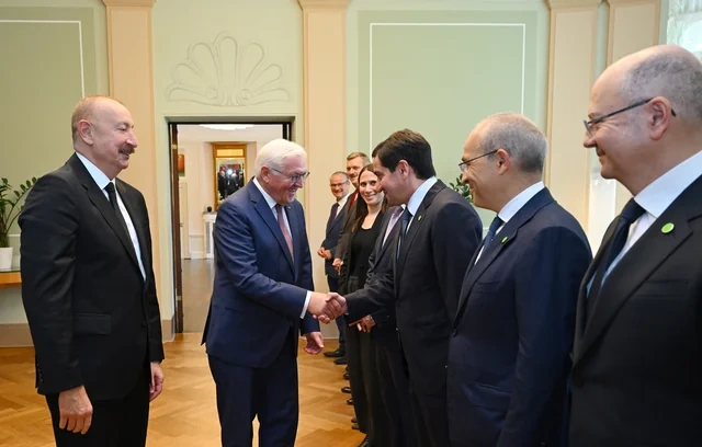 İlham Əliyevin Frank-Valter Ştaynmayer ilə geniş tərkibdə görüşü olub - FOTO