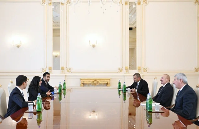 Prezident İlham Əliyev Dünya Turizm Təşkilatının baş katibini qəbul edib - Foto