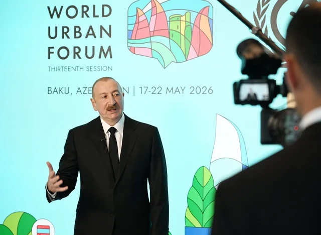 Prezident İlham Əliyev "Euronews" televiziyasına müsahibə verib - FOTO