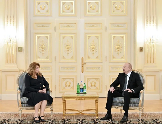 Prezident İlham Əliyev Bolqarıstan Prezidenti İliyana Yotova ilə görüşüb