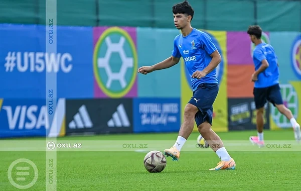 U-15 dünya çempionatı: Azərbaycan millisinin açıq məşqi keçirilib - Foto