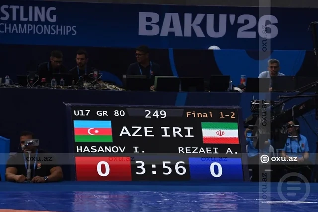 İsfahan Həsənov dünya çempionatında gümüş medal qazanıb - FOTO
