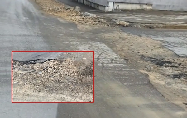Sumqayıtda qazılan yol sürücüləri çətin duruma salıb