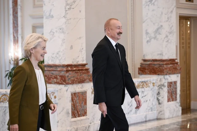 Prezident İlham Əliyevin Avropa Komissiyasının Prezidenti Ursula fon der Lyayenlə təkbətək görüşü olub - FOTO - VİDEO