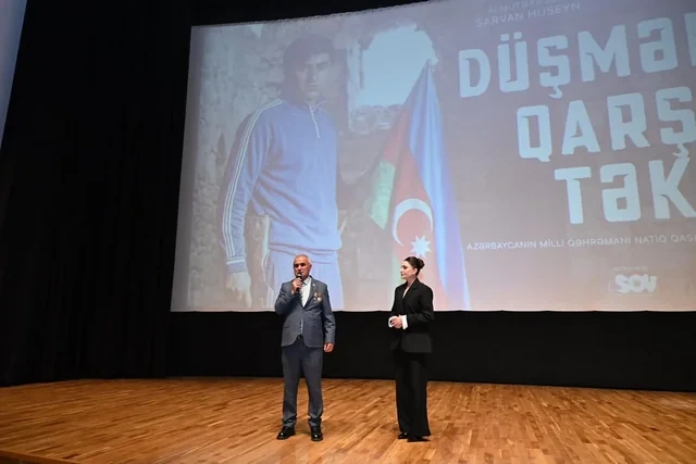 Natiq Qasımova həsr edilmiş "Düşmənə qarşı tək" filminin təqdimatı keçirilib
