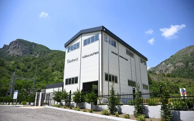 Laçında Hoçaz çayının üzərində yerləşən su elektrik stansiyalarının açılışı olub - FOTO