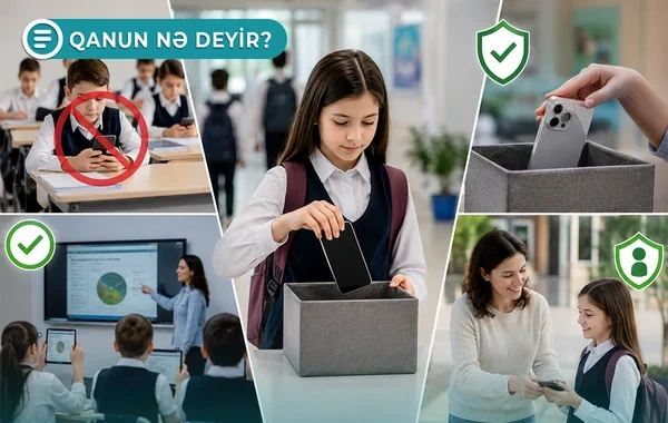 Bəzi hallarda şagirdlər məktəbə telefon apara bilərlər - Qanun nə deyir? - VİDEO
