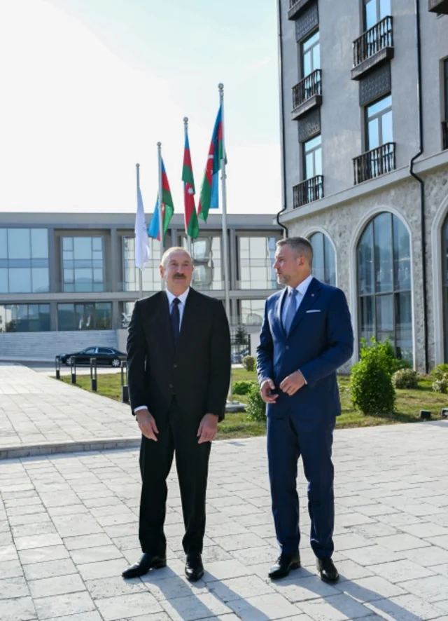 Prezident İlham Əliyevin adından Xankəndidə Slovakiya prezidentinin şərəfinə rəsmi nahar verilib - FOTO
