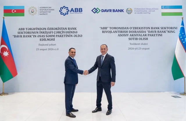Azərbaycan və Özbəkistan prezidentlərinin iştirakı ilə "ABB Davr Bank" layihəsinin açılışı oldu