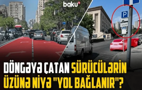 Yol kəsən parklanma: Özünə yer tapan sürücülər başqalarını necə sıxışdırırlar? - VİDEO