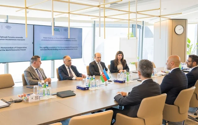 "PAŞA Holding" və Dünya İqtisadi Forumu arasında Əməkdaşlıq Memorandumunun imzalanma mərasimi keçirilib