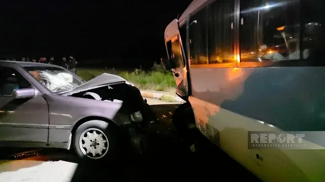 Naxçıvanda avtobusla minik avtomobili toqquşdu: Xəsarət alanlar var