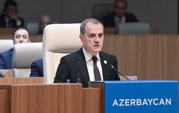 Ceyhun Bayramov TDT Dövlət Başçıları Şurasının 13-cü Zirvə görüşündə çıxış edib - Foto