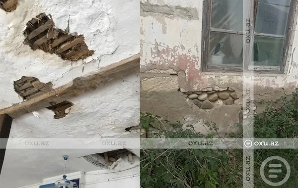 Şagirdlər soyuqda dərs keçirlər, bina uçmaq üzrədir - Ağtala məktəbi acınacaqlı vəziyyətdə