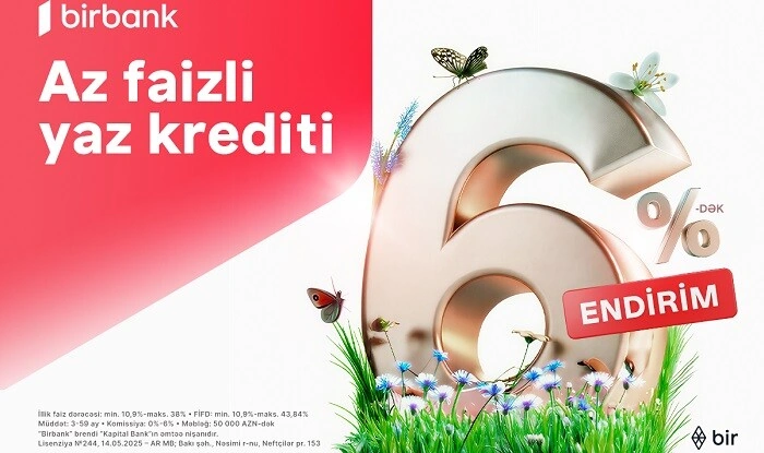 Kapital Bankdan Novruz fürsəti: nağd kreditə 6%-dək endirim