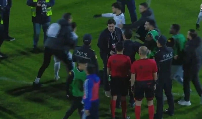“Neftçi”nin məğlubiyyətindən sonra gərgin anlar - Video