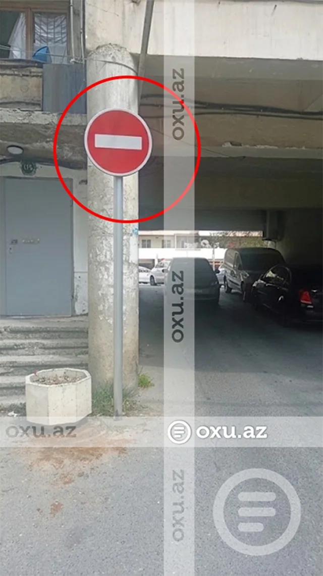 Azadlıq prospektindəki nişan sürücüləri ÇAŞDIRDI: "Giriş qadağandır, yoxsa?.." - FOTO